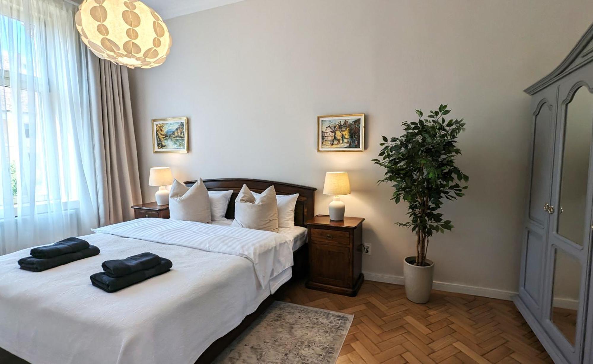 Apartment In Historic Center, Quiet Area, Ac 锡比乌 外观 照片