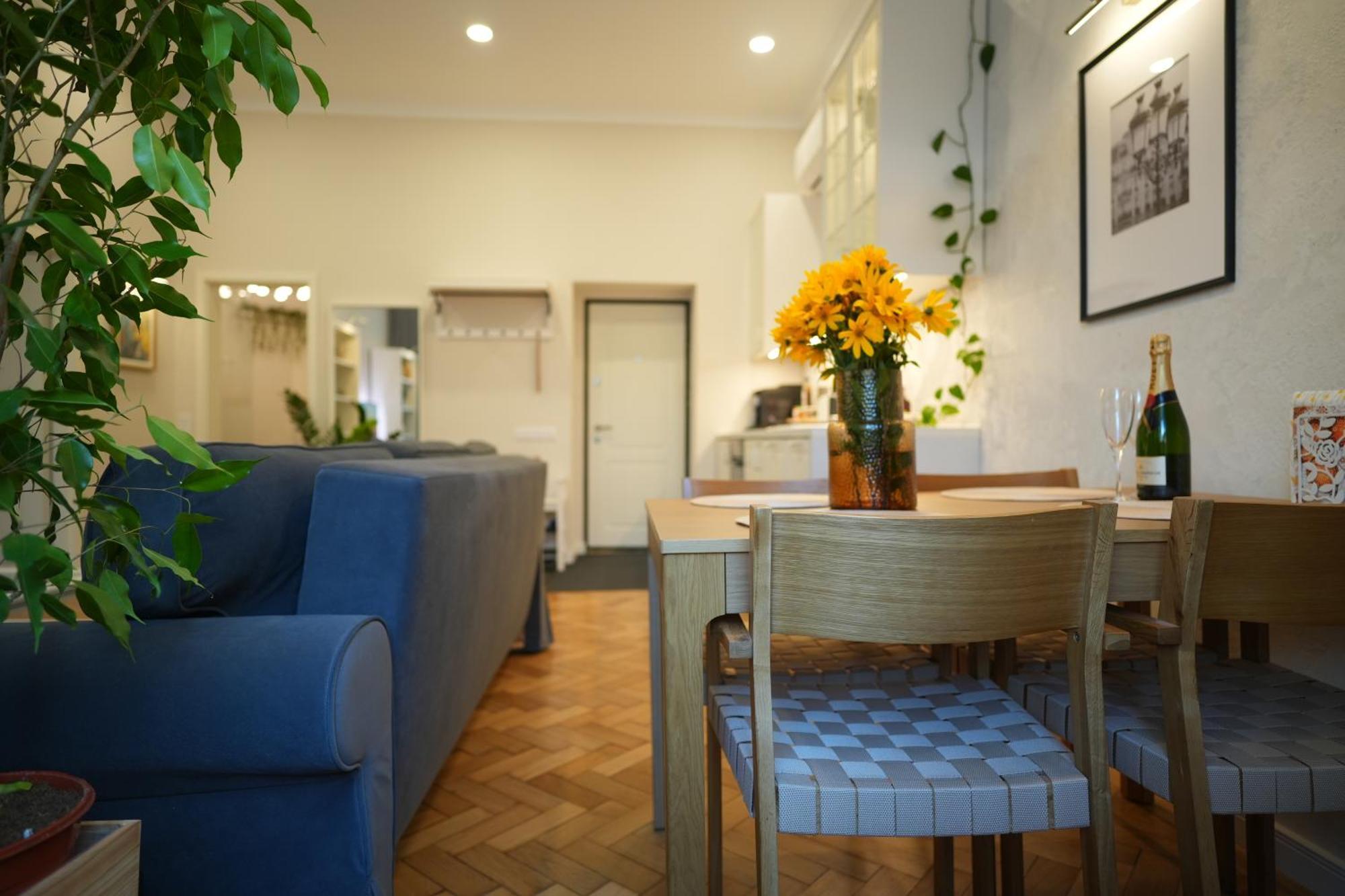 Apartment In Historic Center, Quiet Area, Ac 锡比乌 外观 照片